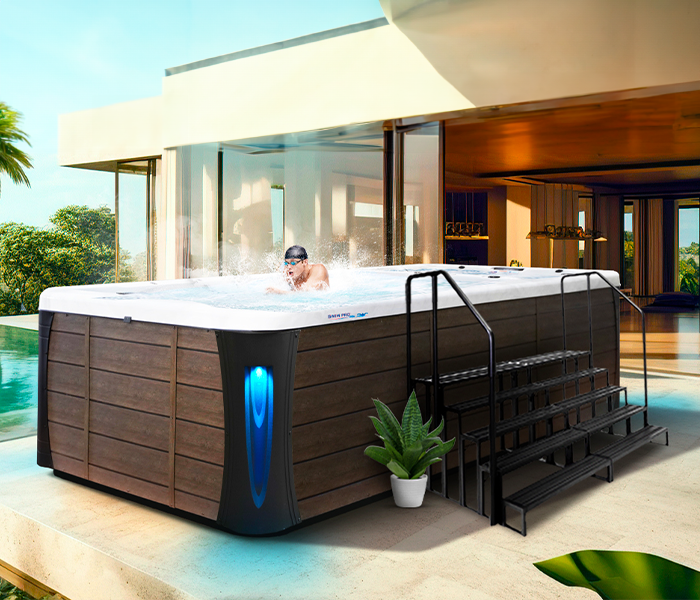Calspas hot tub being used in a family setting - Spearfish
