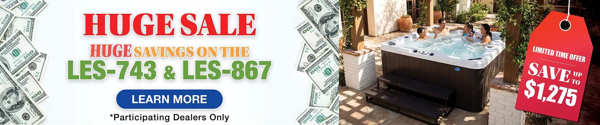 Calspas hot tub being used in a family setting - Spearfish